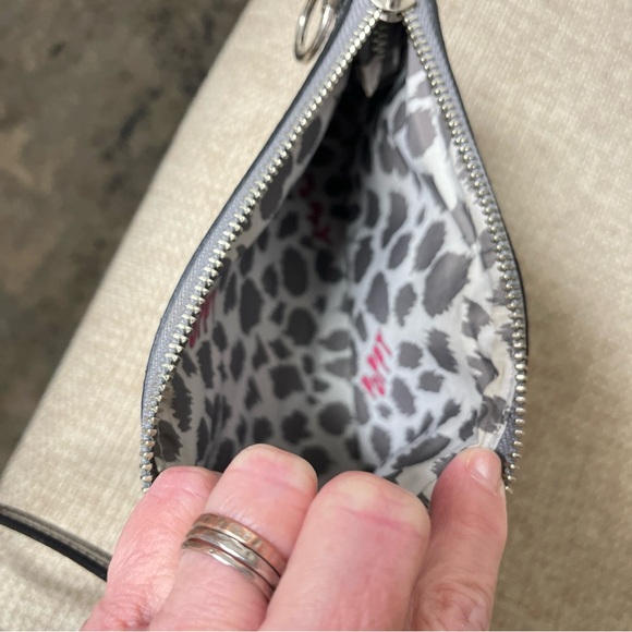 Coach Poppy Gunmetal Wristlet, EUC, clean bright interior, tag inside, 8 x5”